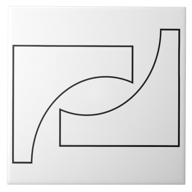 Trendig Geometric Mönster Kakelplatta (Framsidan)