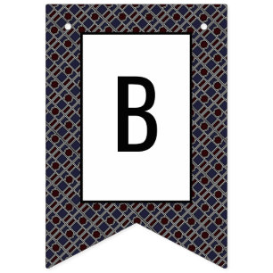 Trendig Geometric Mönster, Modern Födelsedagsfest Vimplar