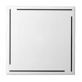 Trendig geometrisk minimalistisk svart och vit kakelplatta
