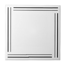 Trendig Geometrisk Minimalistisk Svart och Vit