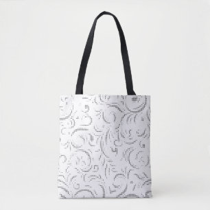 Trendig Ghost & Kangaroo Linje Art Tote Tygkasse