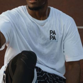 Trendig Gift för enskilda personer i Pappa Personl T Shirt