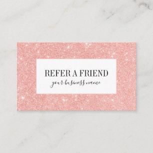 Trendig Gilry Rosa Glitter Beauty Salon Rabattkort
