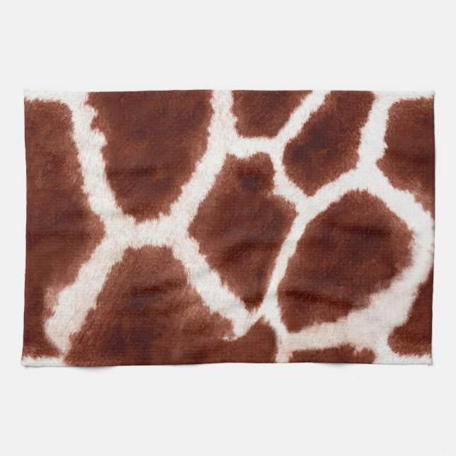Trendig Giraffe Mönster Kökshandduk (Horisontell)