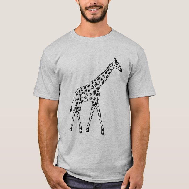 Trendig Giraffe T-Shirt (Framsida)