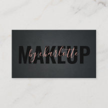 Trendig Girly Black Rosa Makeup Artist Hair Salon