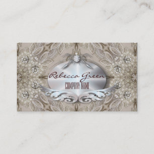 Trendig Girly Chic Gatsby Mode Paris Snöre Visitkort