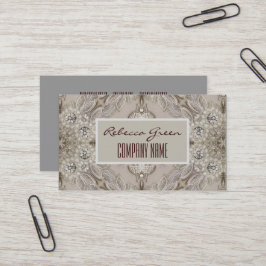 Trendig Girly Chic Gatsby Mode Paris Snöre Visitkort