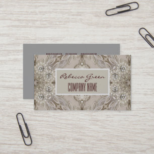 Trendig Girly Chic Gatsby Mode Paris Snöre Visitkort