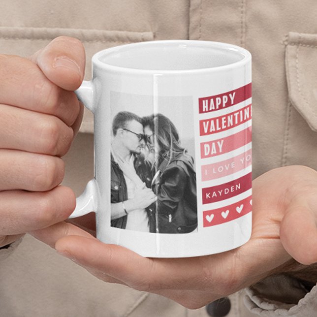 Trendig Glad Alla Hjärtans Dag Foto Collage Kaffemugg (Skapare uppladdad)