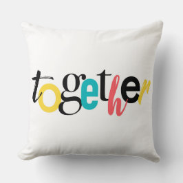 Trendig, glad, stadstypografi av Together Kudde