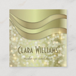 Trendig Glam Guld Shiny Sparkling Makeup & Hair Lojalitetskort