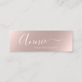 Trendig glam ro guld makeup artist boutique mini visitkort