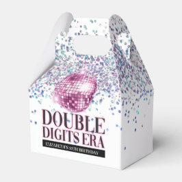 Trendig Glitter Disco Dubbla Digits Era Birthday Presentaskar