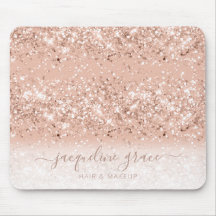 Trendig Glitter  Rosa ros Guld Makeup Hair