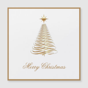 Trendig Golden Star Julgran Magnetic Card