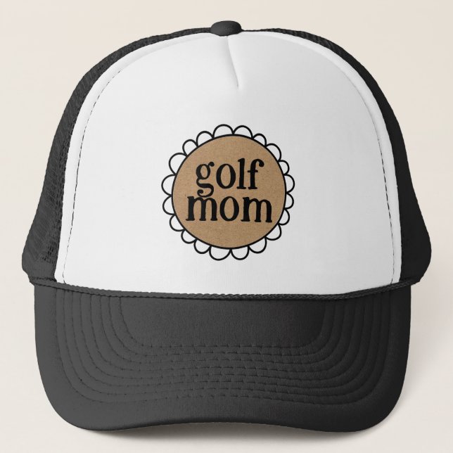 Trendig GOLF MAMMA Skalad Kant Keps (Framsida)