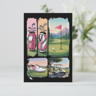Trendig golf rolig golfälskare säsongsturnering inbjudningar