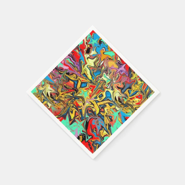 Trendig graffiti barnkalas pappersservett (Hörn)