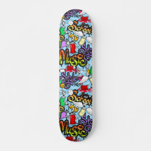 Trendig graffiti-konst mönster mini skateboard bräda 18,5 cm