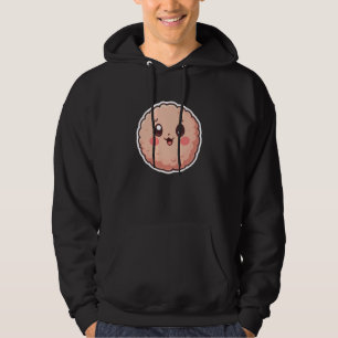 Trendig grafisk bomullströja hoodie