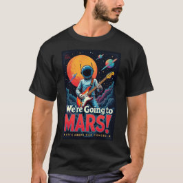 Trendig grafisk design kläder Vi ska till Mars T Shirt
