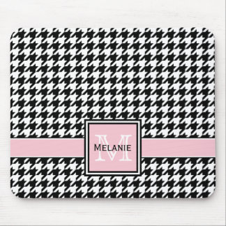 Trendig Graphic Houndstooth med Anpassningsbar Mon Musmatta