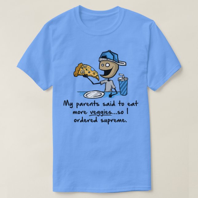 Trendig Graphic Supreme Pizza More Veggies5641 T Shirt (Design framsida)