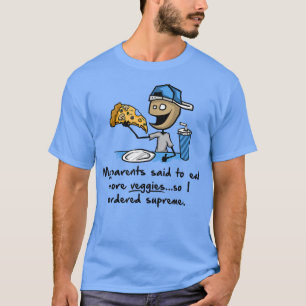 Trendig Graphic Supreme Pizza More Veggies5641 T Shirt