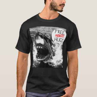 Trendig Graphic Underbar White Shark Free Mouth Hu T Shirt