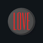 Trendig Grått Background Red Kärlek Bröllop Magnet<br><div class="desc">Du kan enkelt byta typsnitt och färg. Du kan också lägga till logotypen och bakgrundsbilden som du vill.</div>