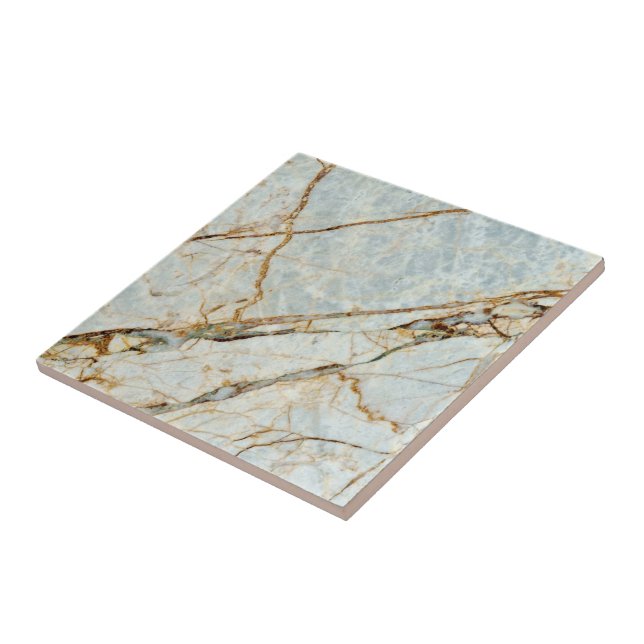 Trendig Grått Brown Marble Stone - Unik Kakelplatta (Sidan)