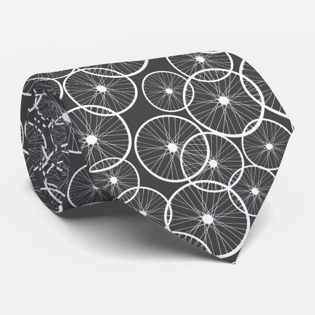 Trendig Grått Cyclist Triathlete Biker Bike Hjul Slips (Rullad)