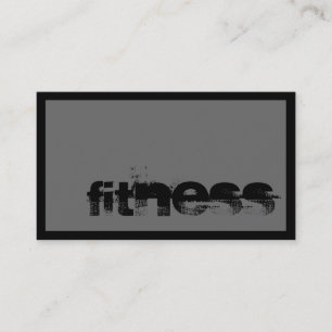 Trendig Grått Fitness Sport Affärskort Visitkort