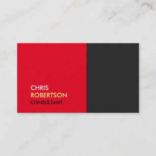 Trendig Grått Red Attractive-Affärskort Visitkort