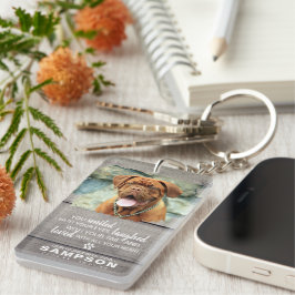 Trendig Grått Rustic Pet Memorial | Fotokeepsaké