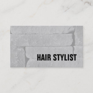 Trendig Grått Wall Modern Hair Stylist Visitkort