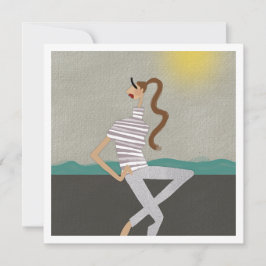 Trendig grekisk semester mode illustrationskonstko