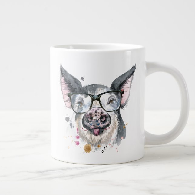 Trendig Gris Jumbo Mugg (Höger)