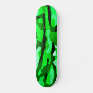 Trendig Grönt Camo Mönster Skateboard Bräda 19,5 Cm