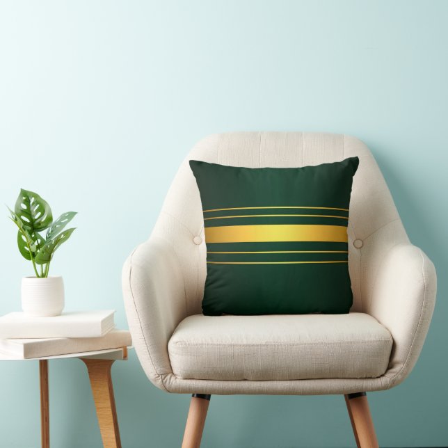 Trendig Grönt Luxury Linen Struktur Collection Kudde (Stol)