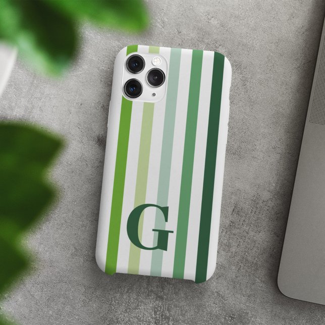 Trendig Grönt Rand med Monogram (Skapare uppladdad)