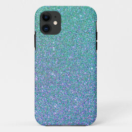Trendig Grönt Teal Blue Glitter Mönster
