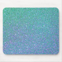 Trendig Grönt Teal Blue Glitter Mönster
