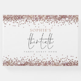 Trendig, Guld, 30års födelsedag vid Ro vid Glitter Gästböcker