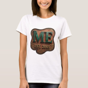 Trendig guld ABSTRAKT KONST Konstnärligt motiv T Shirt