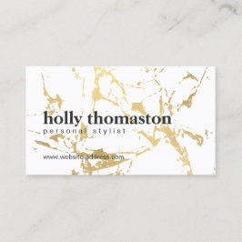 Trendig Guld Marble Mönster Visitkort