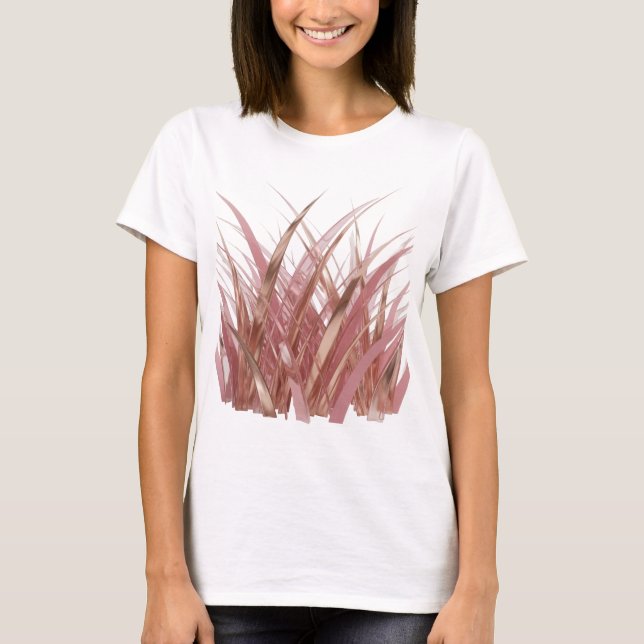 Trendig guld METALLISK GRÄS Citat Design T Shirt (Framsida)