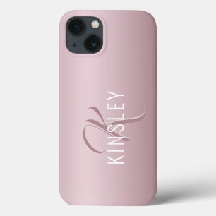 Trendig Guld Personlig Monogram
