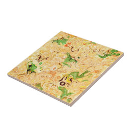 Trendig Gult Grönt Marble Stone Ceramic Tile Kakelplatta